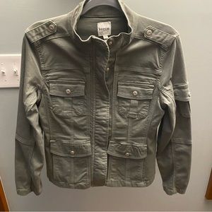 Kensie Denim Jacket Light Olive Green- SZ M